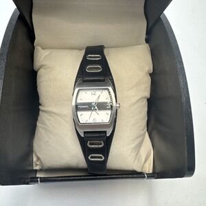 FOSSIL JR9466 Genuine Leather Quartz Analog Women's Watch New Battery